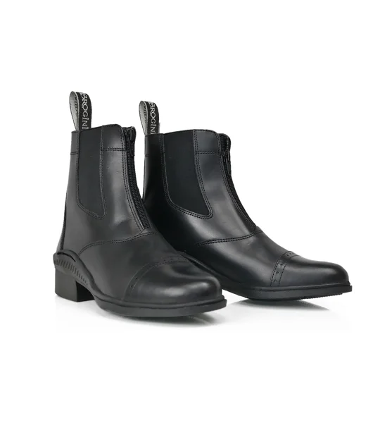 Brogini 401 Tivoli Leather Paddock Boots Black