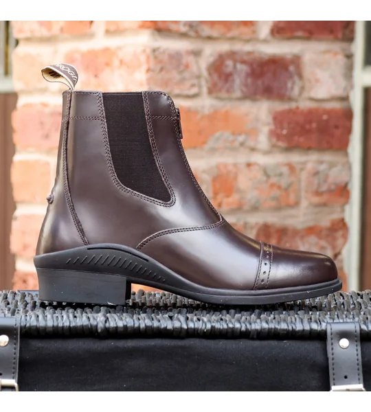 Brogini 401 Tivoli Leather Paddock Boots Brown