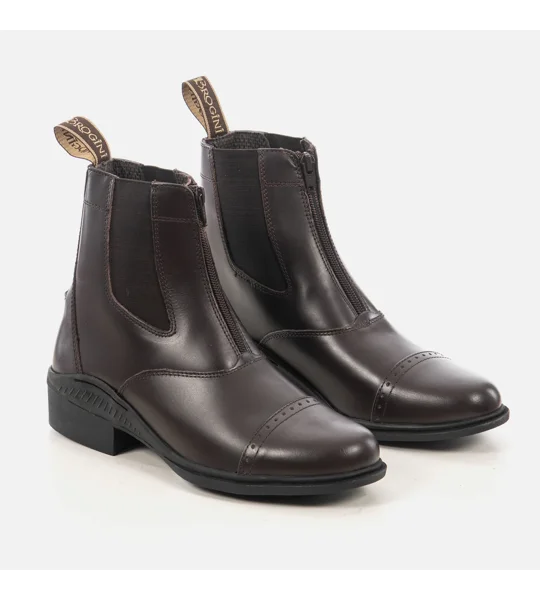 Brogini 401 Tivoli Leather Paddock Boots Brown