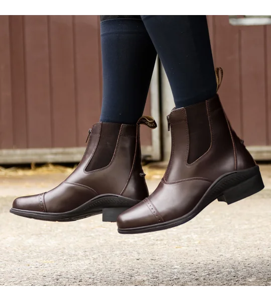 Brogini 401 Tivoli Leather Paddock Boots Brown