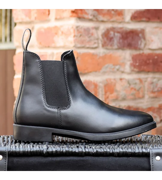 Brogini 472 Boxwell Easy-Care Synthetic Jodhpur Boots Black