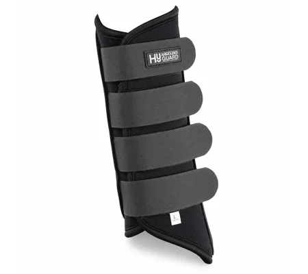 Hy Armoured Guard Neoprene Brushing Boots - Black/Black