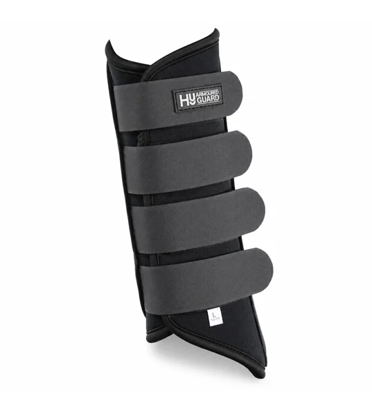 Hy Armoured Guard Neoprene Brushing Boots - Black/Black
