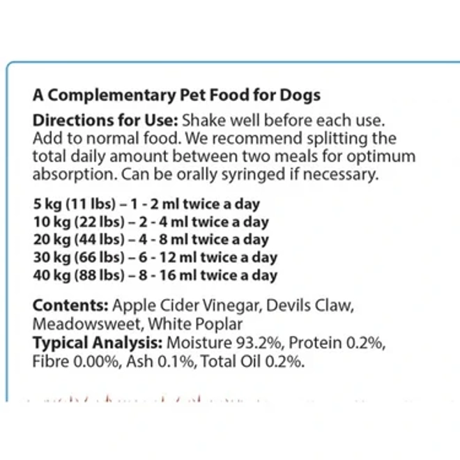 Additional Image for Hilton Herbs Canine Releaf 500ml