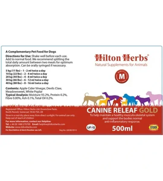 Hilton Herbs Canine Releaf 500ml