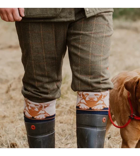 Waring Brooke Loyal Labrador Socks Black Olive