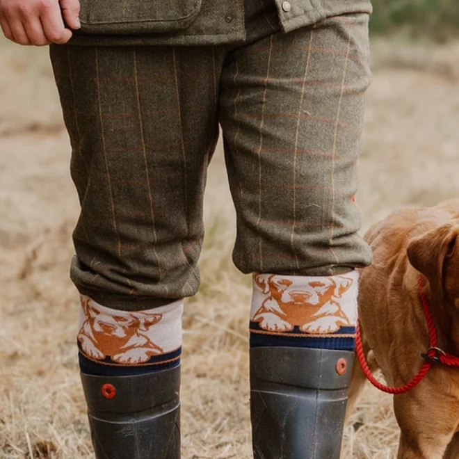 Additional Image for Waring Brooke Loyal Labrador Socks Black Olive