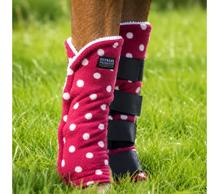 Supreme Products Dotty Fleece Boots Rich Raspberry