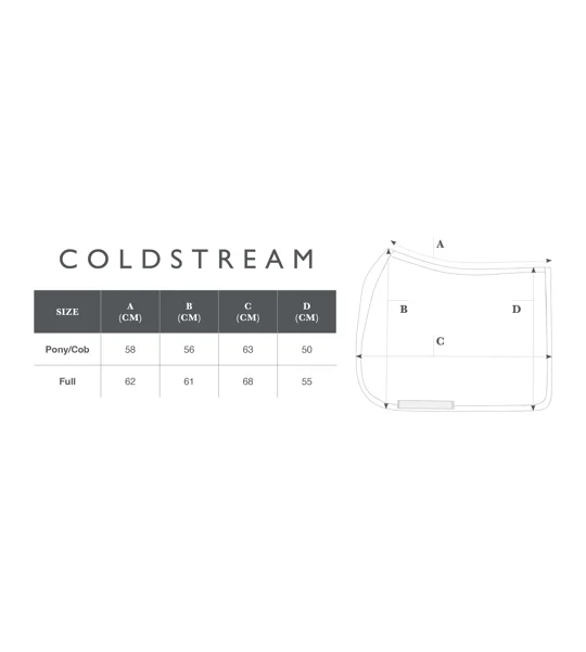 Coldstream Edrom Dressage Saddle Pad Navy