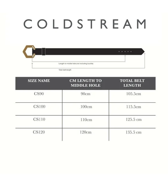 Coldstream Ettrick Elasticated Belt Navy