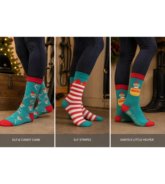 Hy Equestrian - Children’s Elf Socks (Pack of 3) Child 8-12
