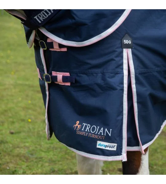 Gallop Trojan Duraproof 50g Turnout Combo Navy