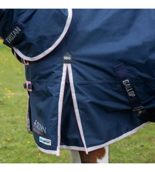 Gallop Trojan Duraproof 50g Turnout Combo Navy