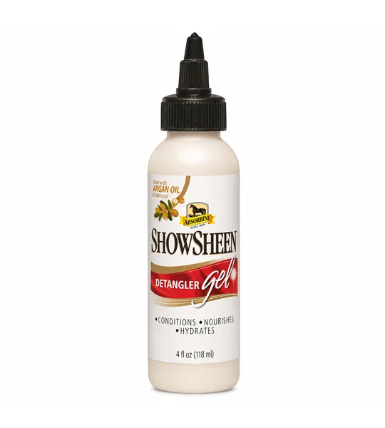Absorbine ShowSheen Detangler Gel 118ml tube for horse manes and tails