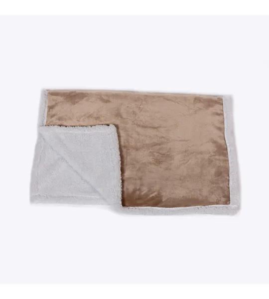 Danish Design Essentials Fur Blanket Beige - 75 Cm x 100 Cm