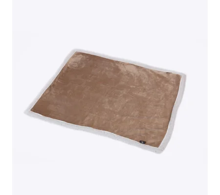 Danish Design Essentials Fur Blanket Beige - 75 Cm x 100 Cm