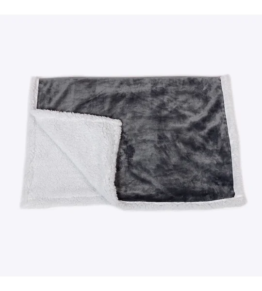 Danish Design Essentials Fur Blanket Charcoal - 75 Cm x 100 Cm