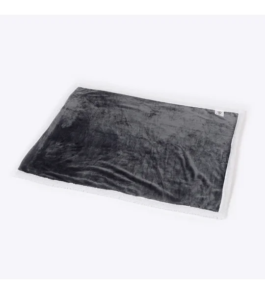 Danish Design Essentials Fur Blanket Charcoal - 75 Cm x 100 Cm