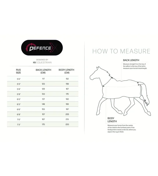 DefenceX Shield 200g Turnout Rug with Detachable Neck Navy