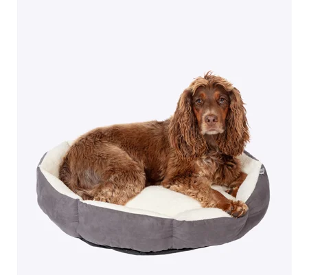 Danish Design Essentials Quilted Bed Charcoal