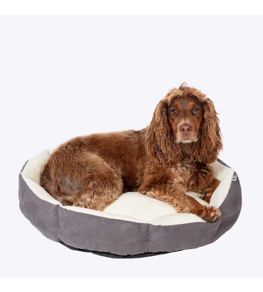 Danish Design Essentials Quilted Bed Charcoal