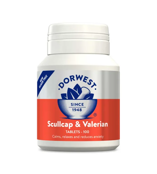 Dorwest Herbs Scullcap & Valerian - 100 Tablets