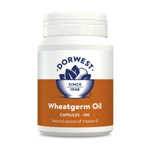 Dorwest Herbs Wheatgerm Oil for Dogs & Cats - 100 Capsules