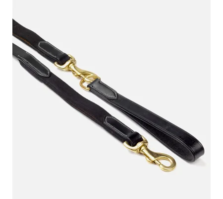 Whitaker Draw Reins Elastic Black