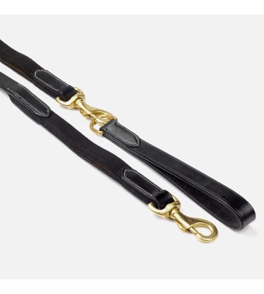Whitaker Draw Reins Elastic Black