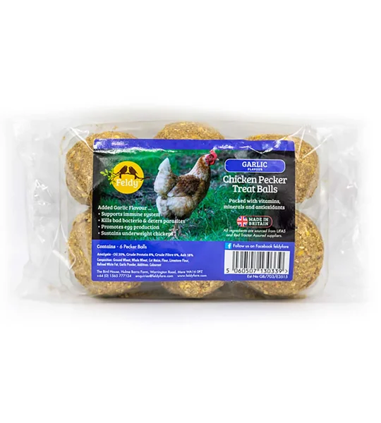 Feldy Chicken Pecker Treat Balls 6 pack