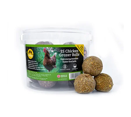 Feldy Chicken Grazer Balls - 25 Tub