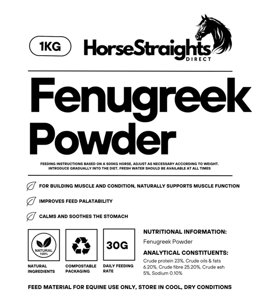 Horse Straights Direct Fenugreek Powder - 1 Kg