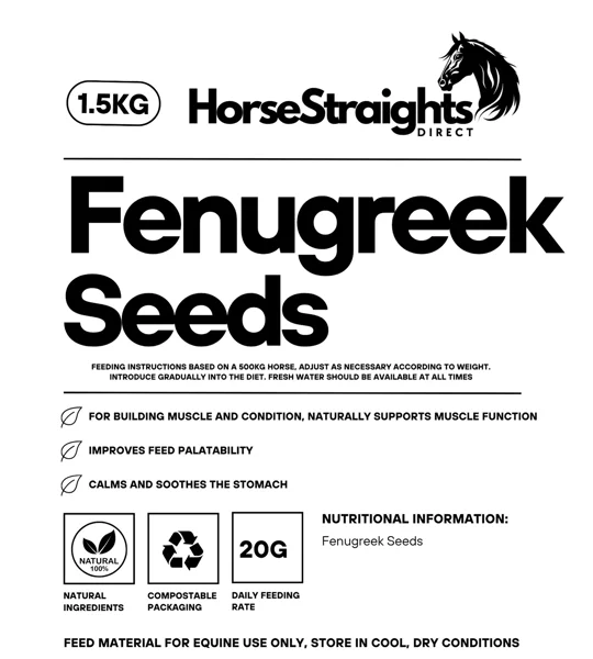Horse Straights Direct Fenugreek Seeds - 1.5 Kg