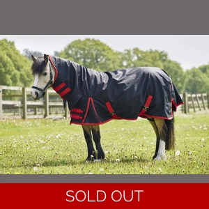 Firefoot Pony Rug Fixed Neck 100g Black/Red