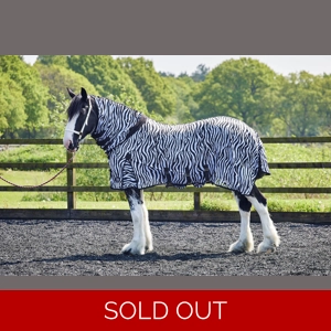 Firefoot Fly Rug Fixed Neck Zebra Print
