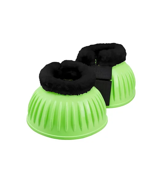 Firefoot Rubber Bell Boot with Fur Lining Neon Green