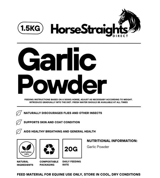 Horse Straights Direct Garlic Powder - 1.5 Kg