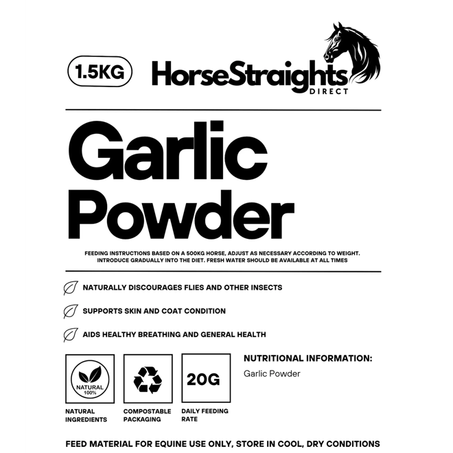 Additional Image for Horse Straights Direct Garlic Powder - 1.5 Kg
