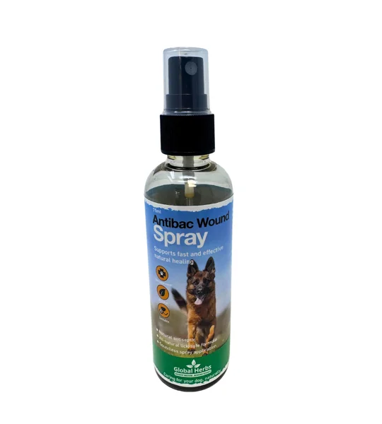 Global Herbs Canine Antibac Wound Spray - 75 Ml