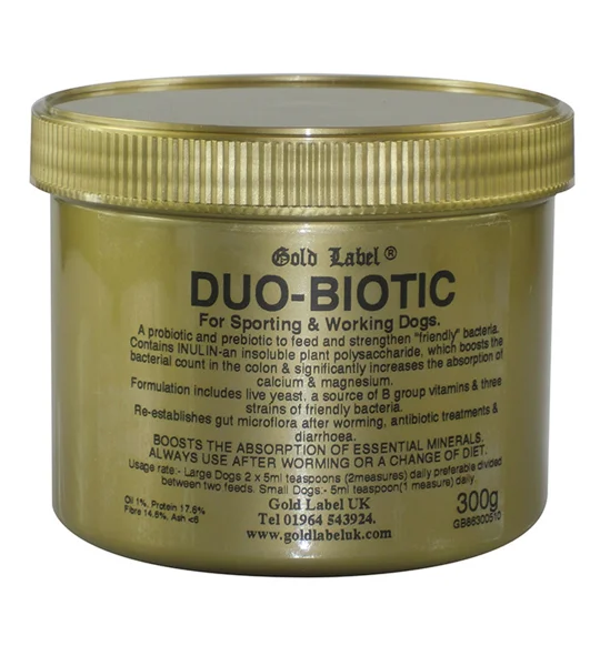 Gold Label Canine Duo-Biotic - 300 Gm