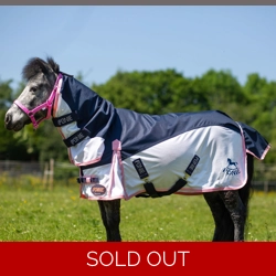 Gallop Ponie Turnout Fly Rug Combo Navy
