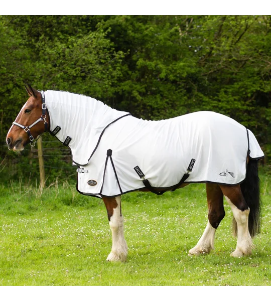 Gallop Ponie Dual 5-Point Fly Rug & Neck Set White