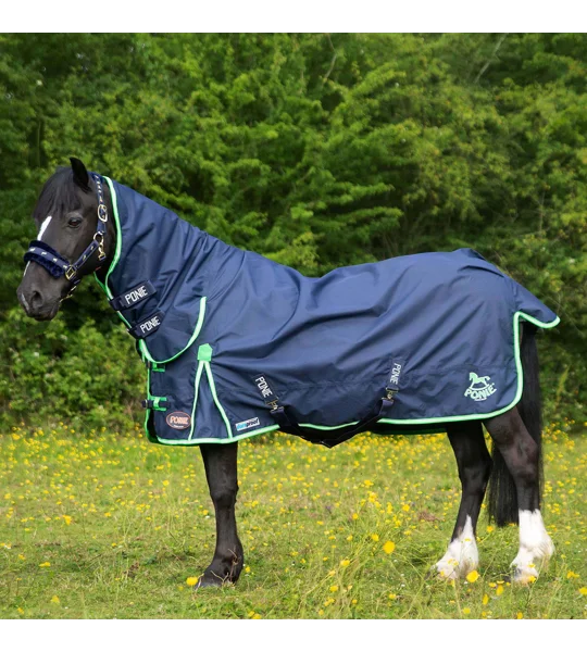 Gallop Ponie Duraproof Lightweight Turnout Combo Navy