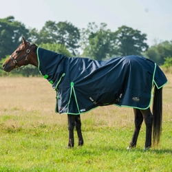 Gallop Trojan Duraproof Lightweight Turnout Combo Navy