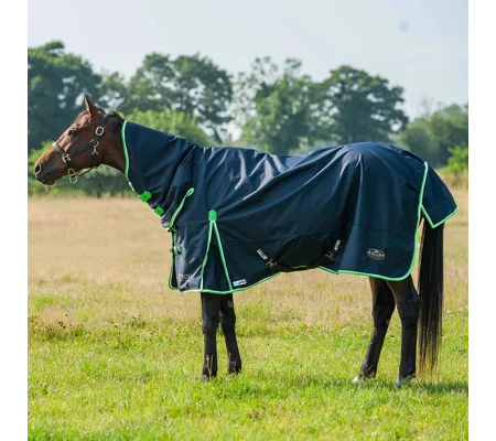 Gallop Trojan Duraproof Lightweight Turnout Combo Navy