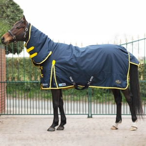Gallop Trojan Duraproof 200g Turnout Combo Navy