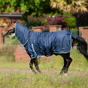 Gallop Trojan Duraproof 300g Turnout Combo Navy