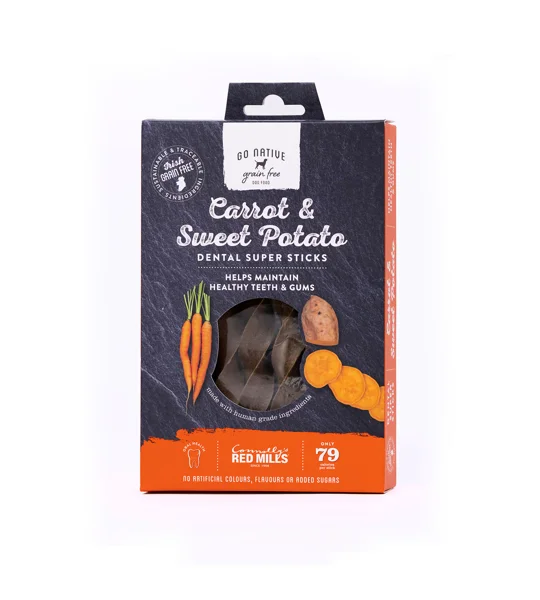 Go Native Dental Super Sticks Carrot & Sweet Potato - 150 Gm