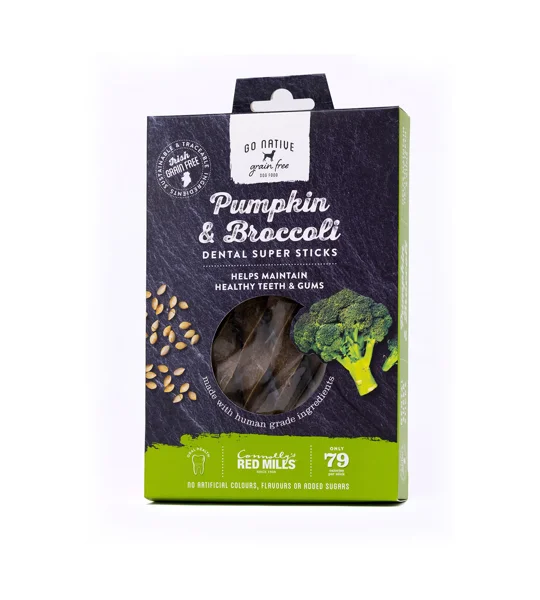 Go Native Dental Super Sticks Pumpkin & Broccoli - 150 Gm