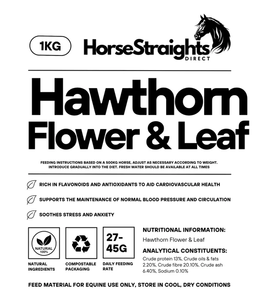 Horse Straights Direct Hawthorn Flower & Leaf - 1 Kg